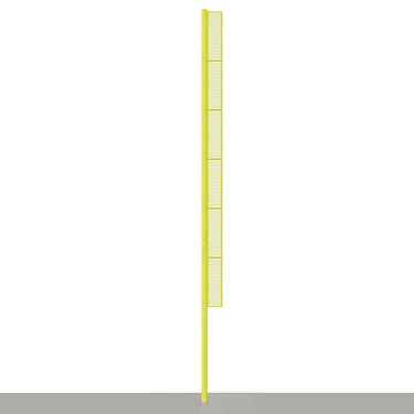 Foul Poles - Professional (40 ft.) - Baseball (Surface Mount) (Yellow)